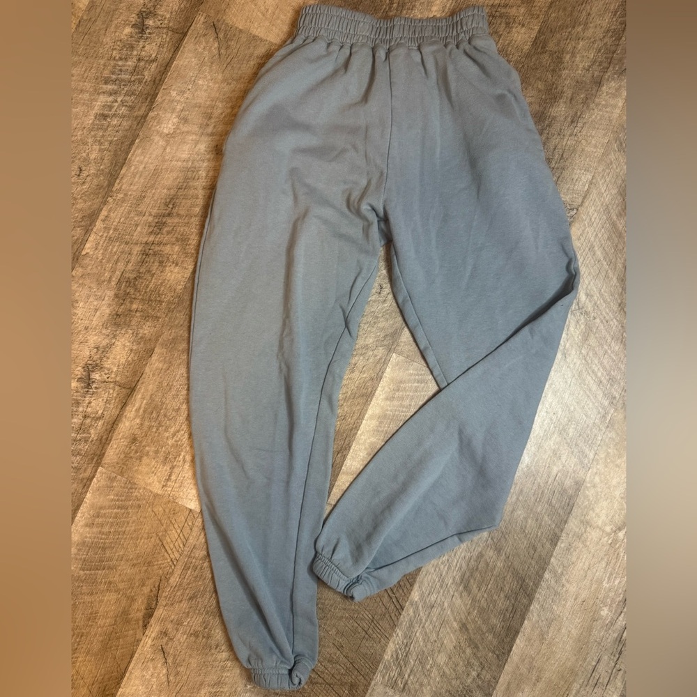 Misguided size 4 periwinkle blue joggers, waist has some stretch